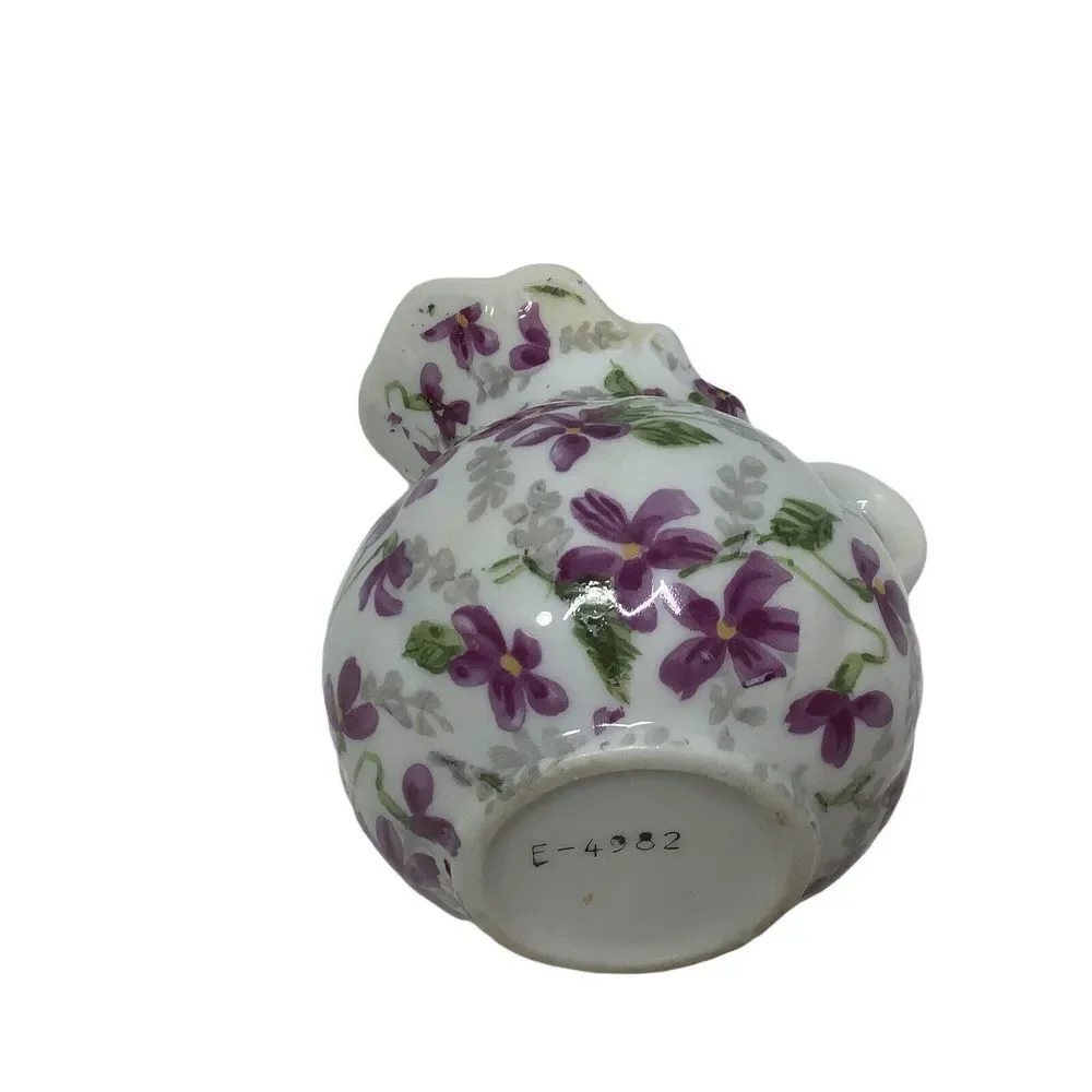Vintage Inarco Chintz Purple Floral Violets Creamer Porcelain Japan E‎ 4982